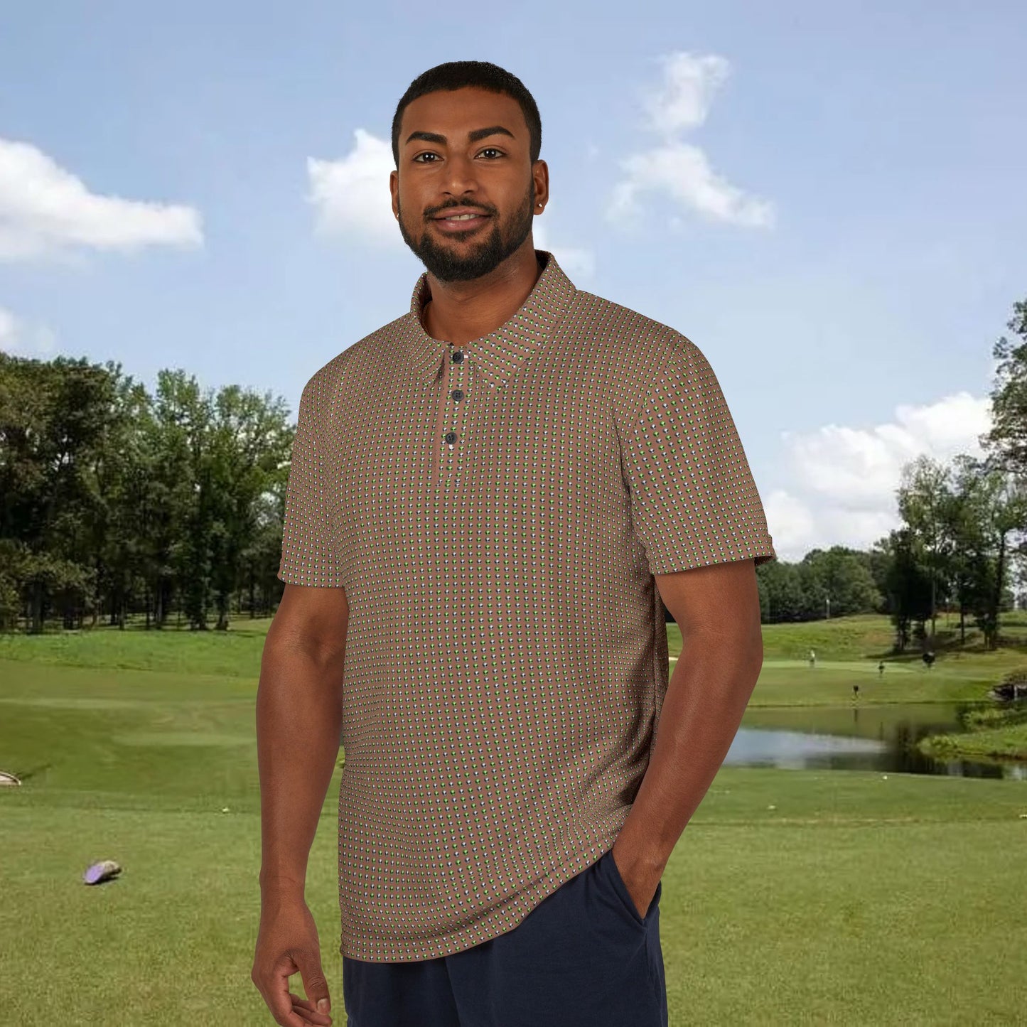 Intergalactic Duo Performance Golf Polo Shirt