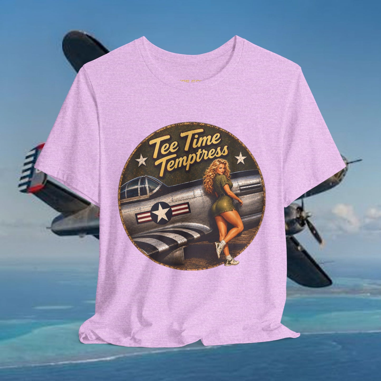 Tee Time Temptress Vintage Pin-Up Tee