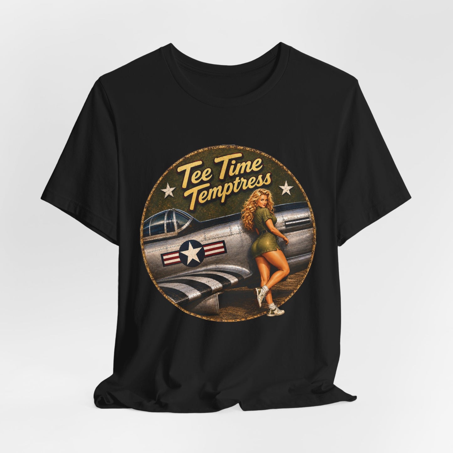 Tee Time Temptress Vintage Pin-Up Tee