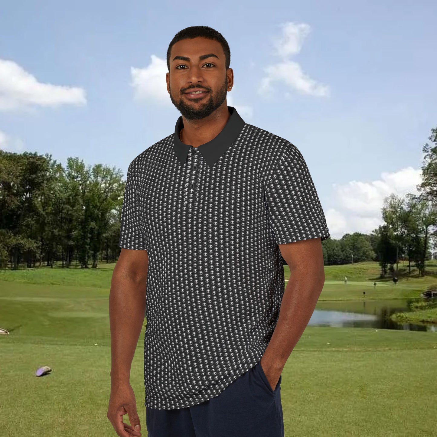 Alien Performance Golf Polo Shirt
