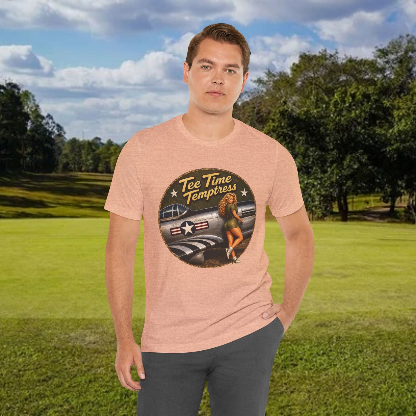 Tee Time Temptress Vintage Pin-Up Tee