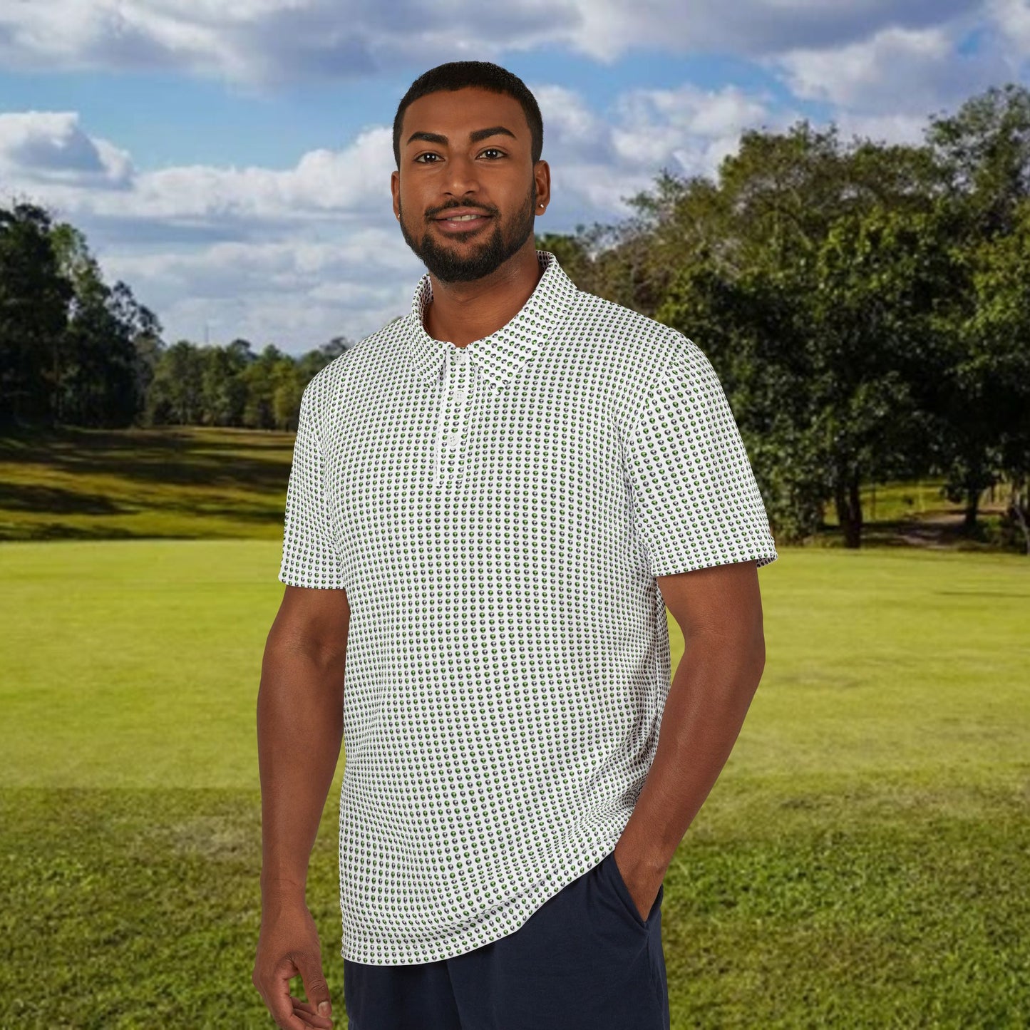 Intergalactic Duo Performance Golf Polo Shirt