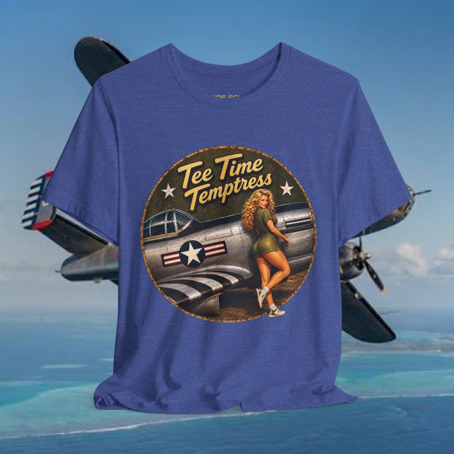 Tee Time Temptress Vintage Pin-Up Tee