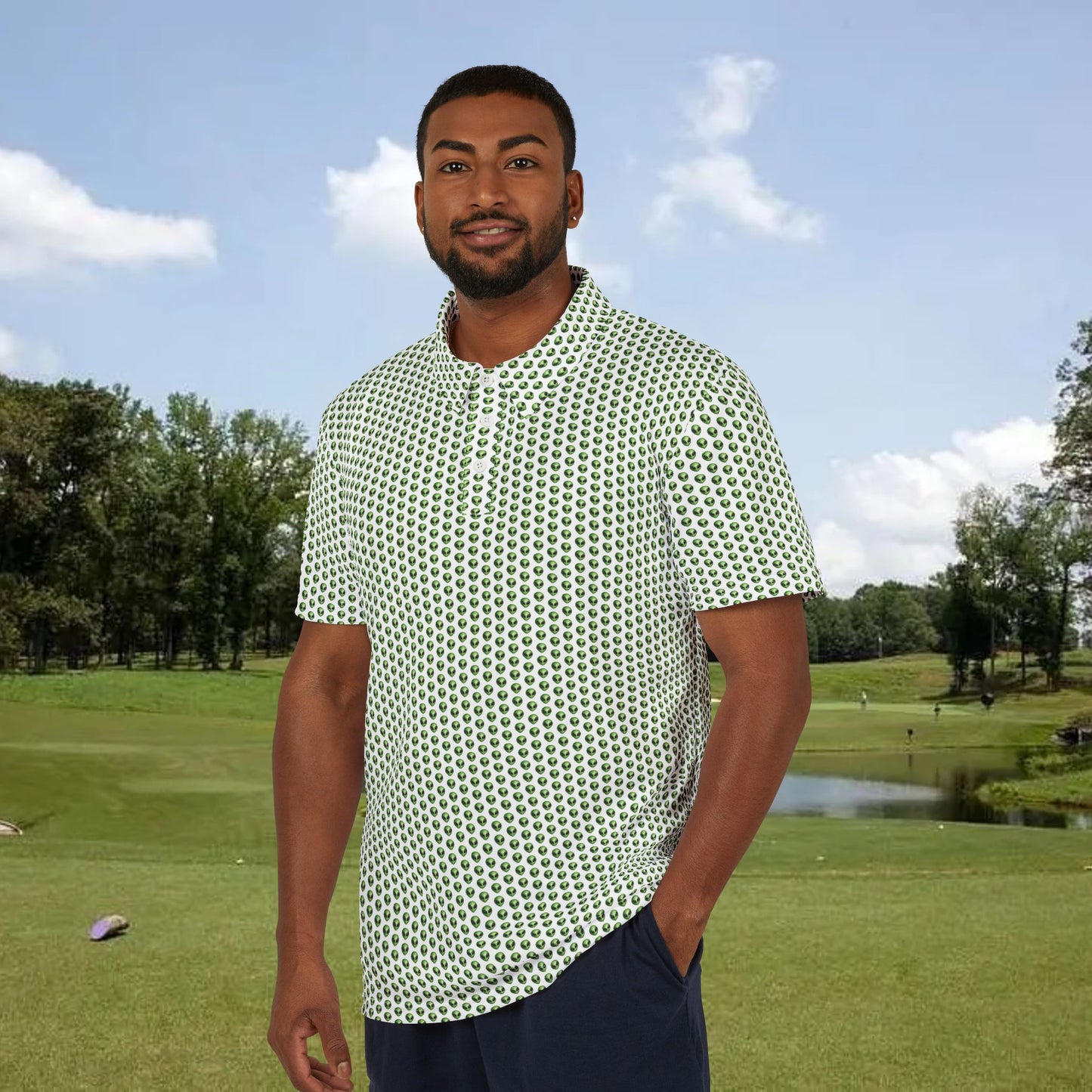 Alien Performance Golf Polo Shirt