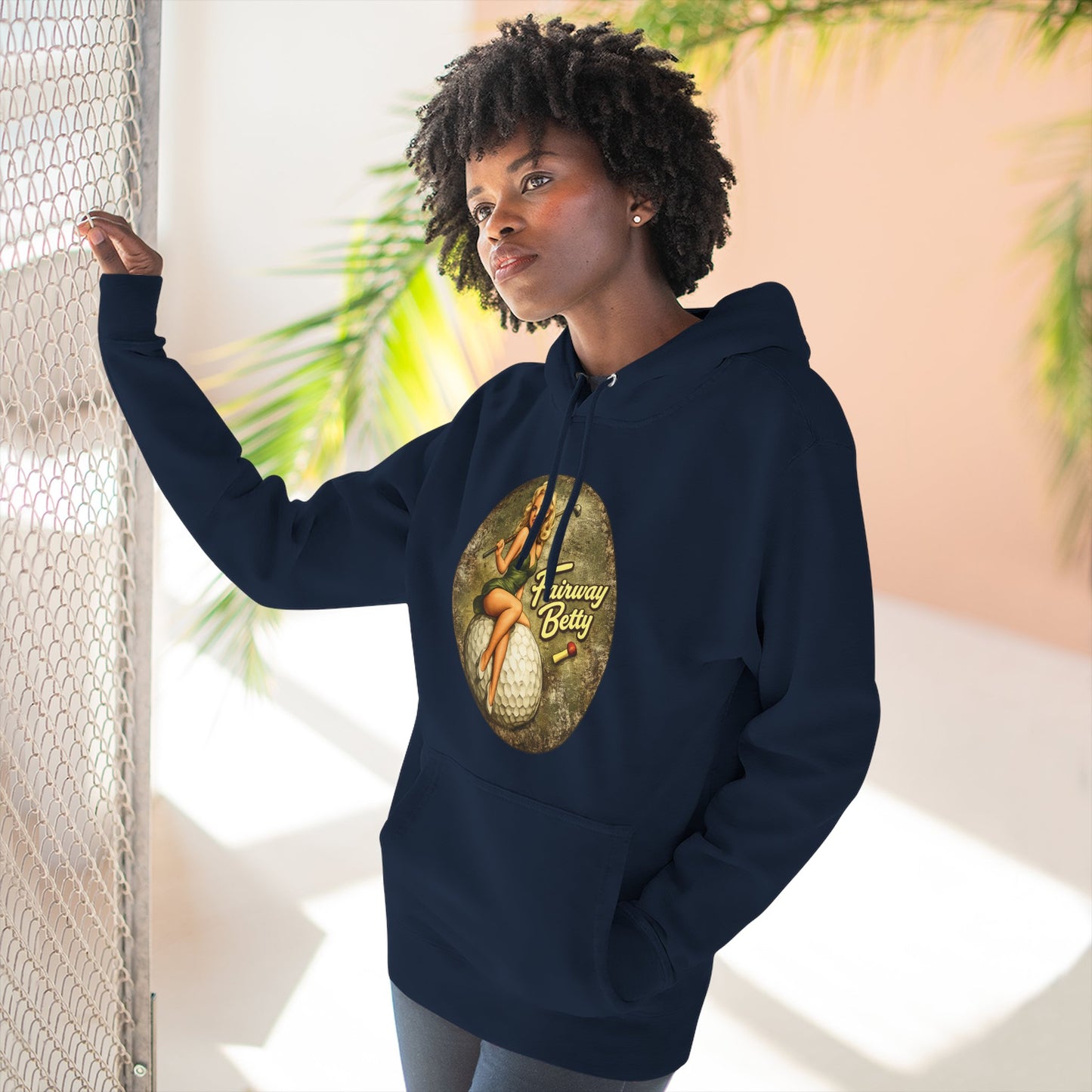 Fairway Betty Vintage Pinup Hoodie