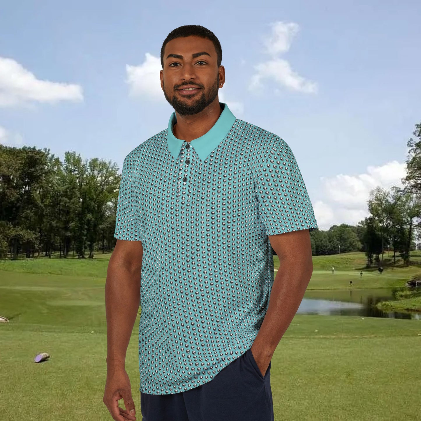 Alien Performance Golf Polo Shirt