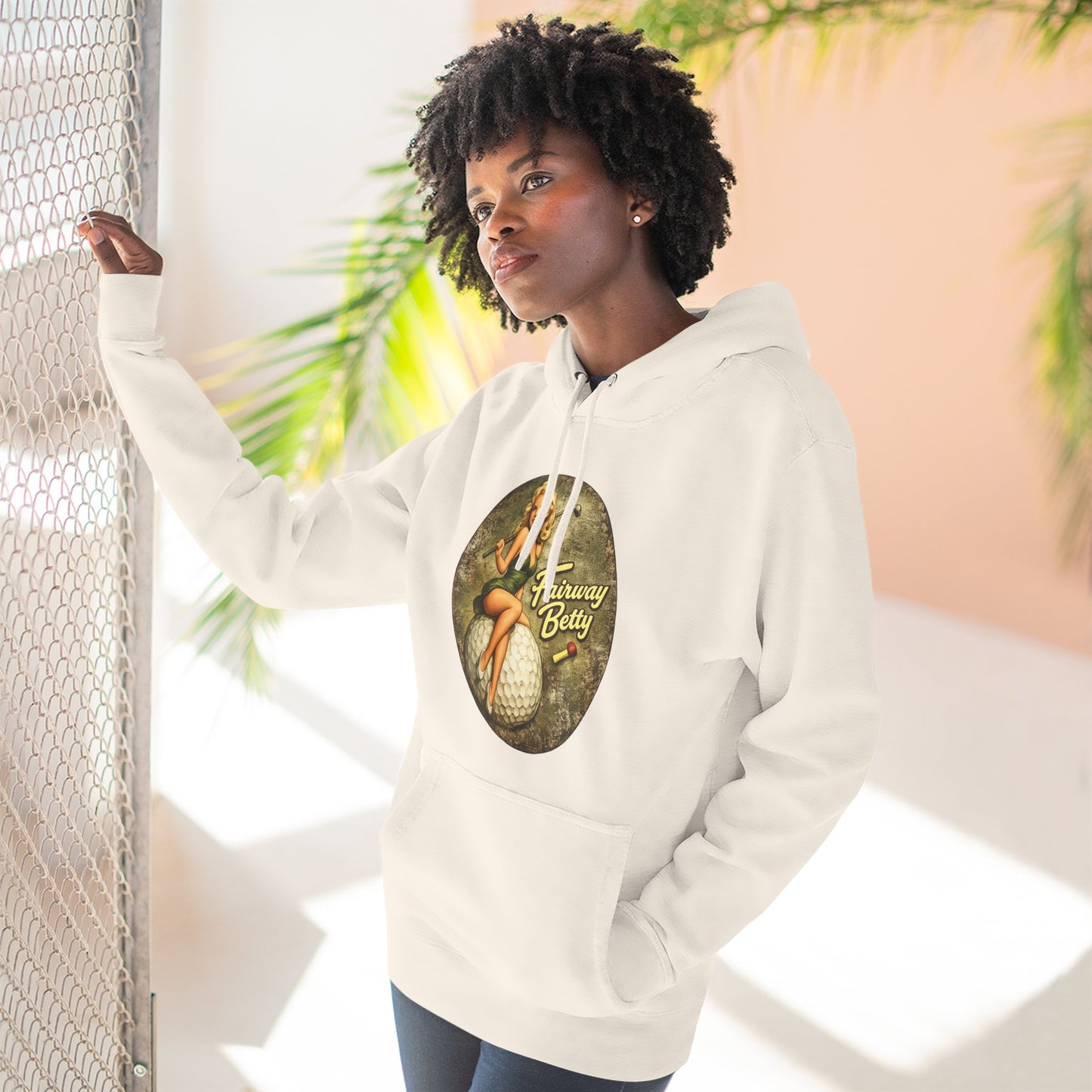 Fairway Betty Vintage Pinup Hoodie