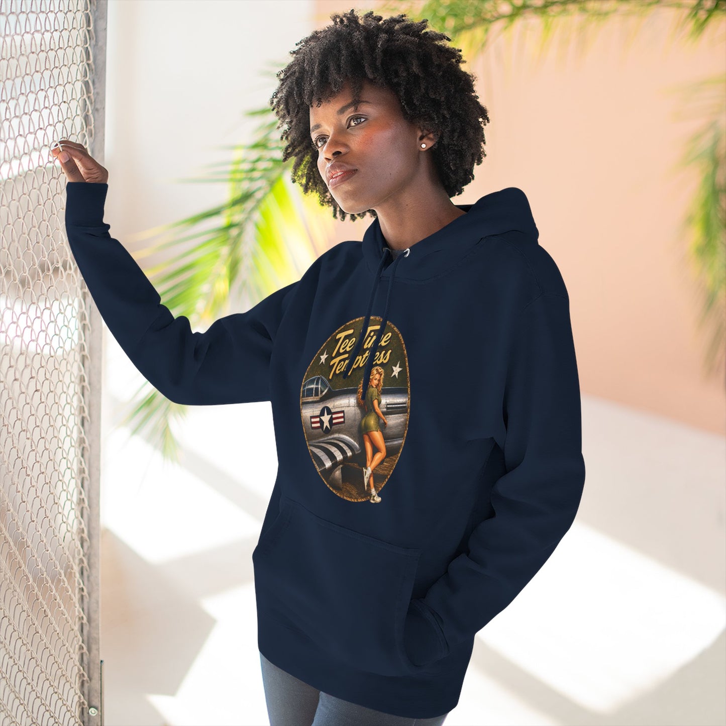 Tee Time Temptress Vintage Pinup Hoodie