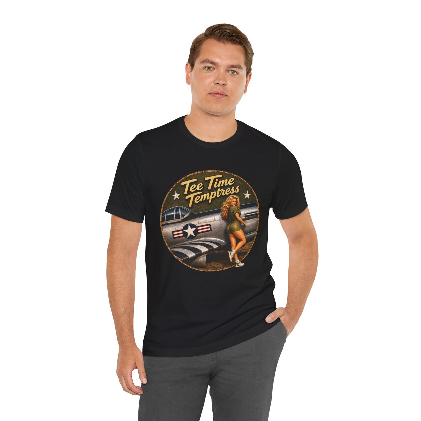 Tee Time Temptress Vintage Pin-Up Tee
