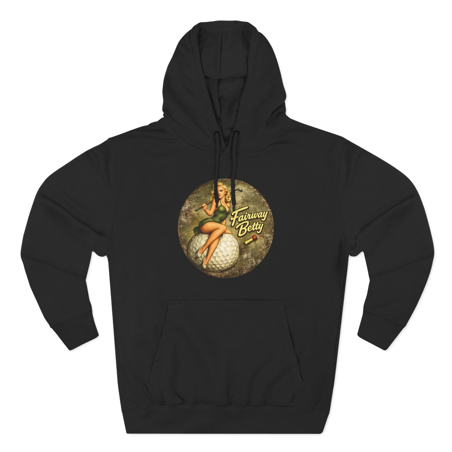 Fairway Betty Vintage Pinup Hoodie