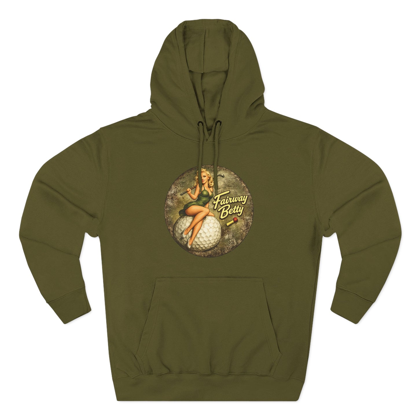 Fairway Betty Vintage Pinup Hoodie