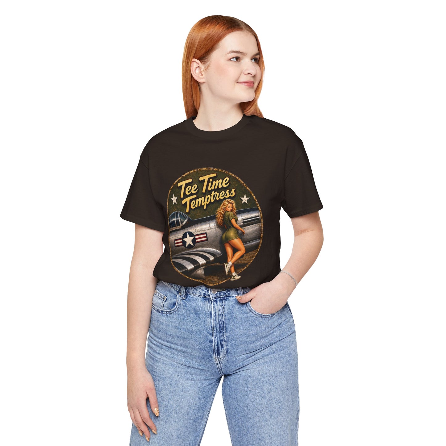 Tee Time Temptress Vintage Pin-Up Tee