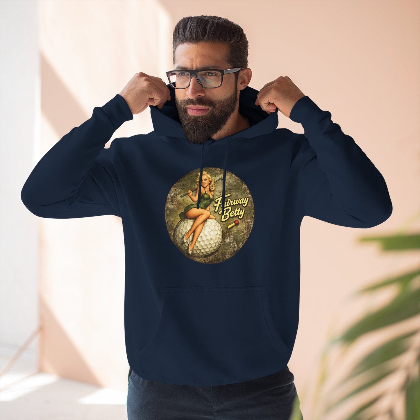 Fairway Betty Vintage Pinup Hoodie