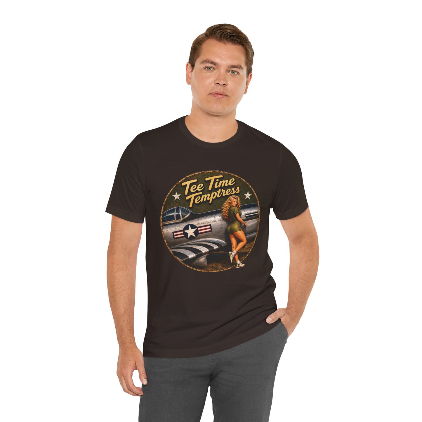 Tee Time Temptress Vintage Pin-Up Tee