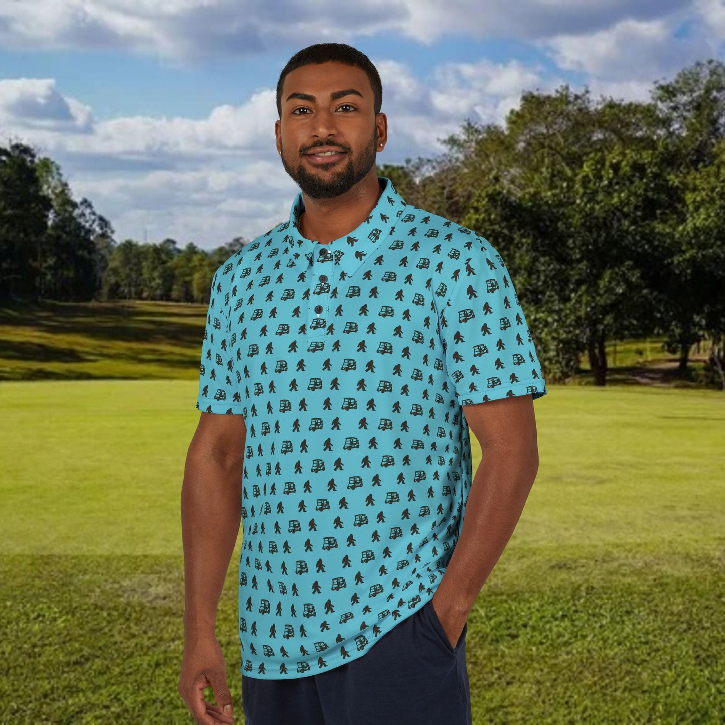Classic Sasquatch Performance Golf Polo Shirt