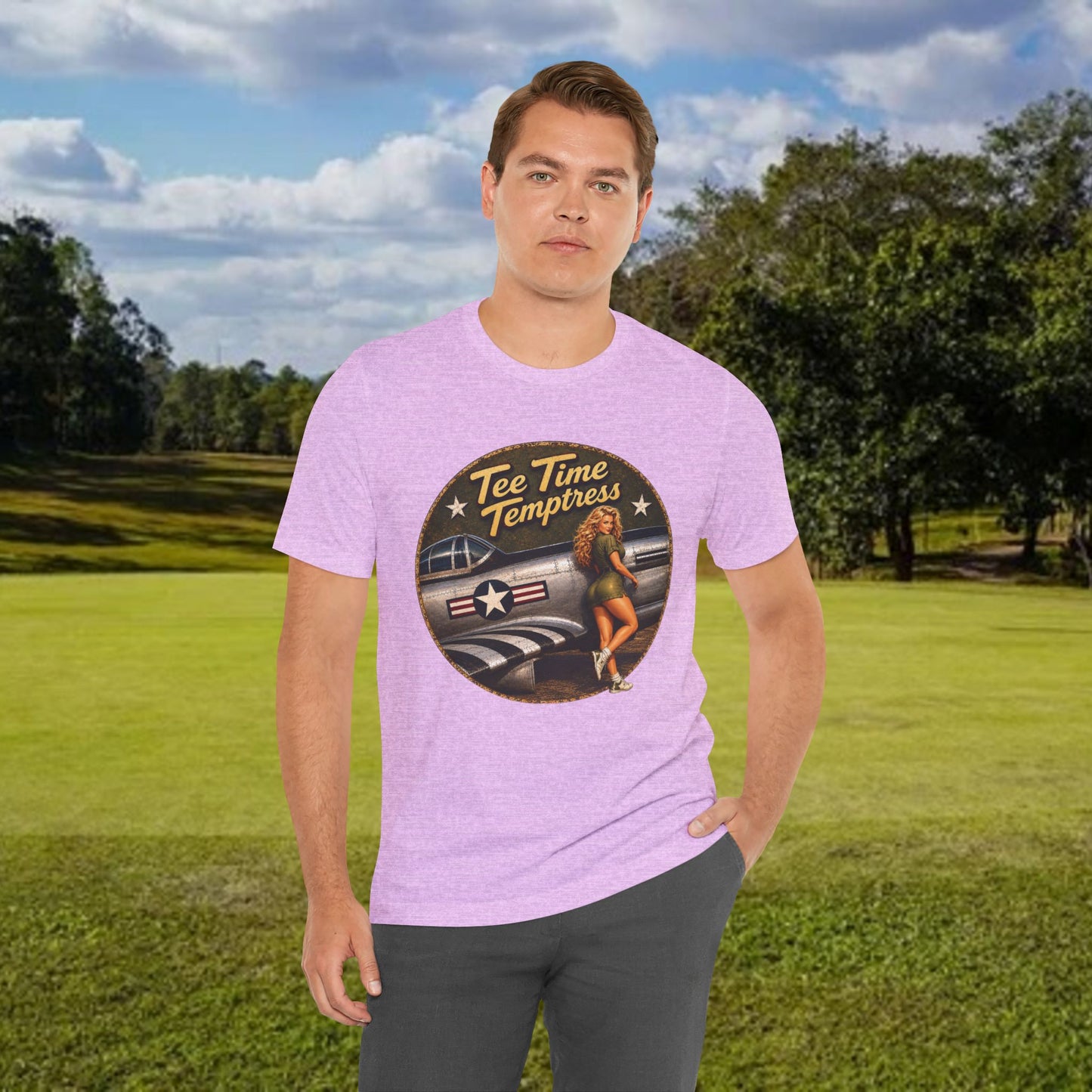 Tee Time Temptress Vintage Pin-Up Tee