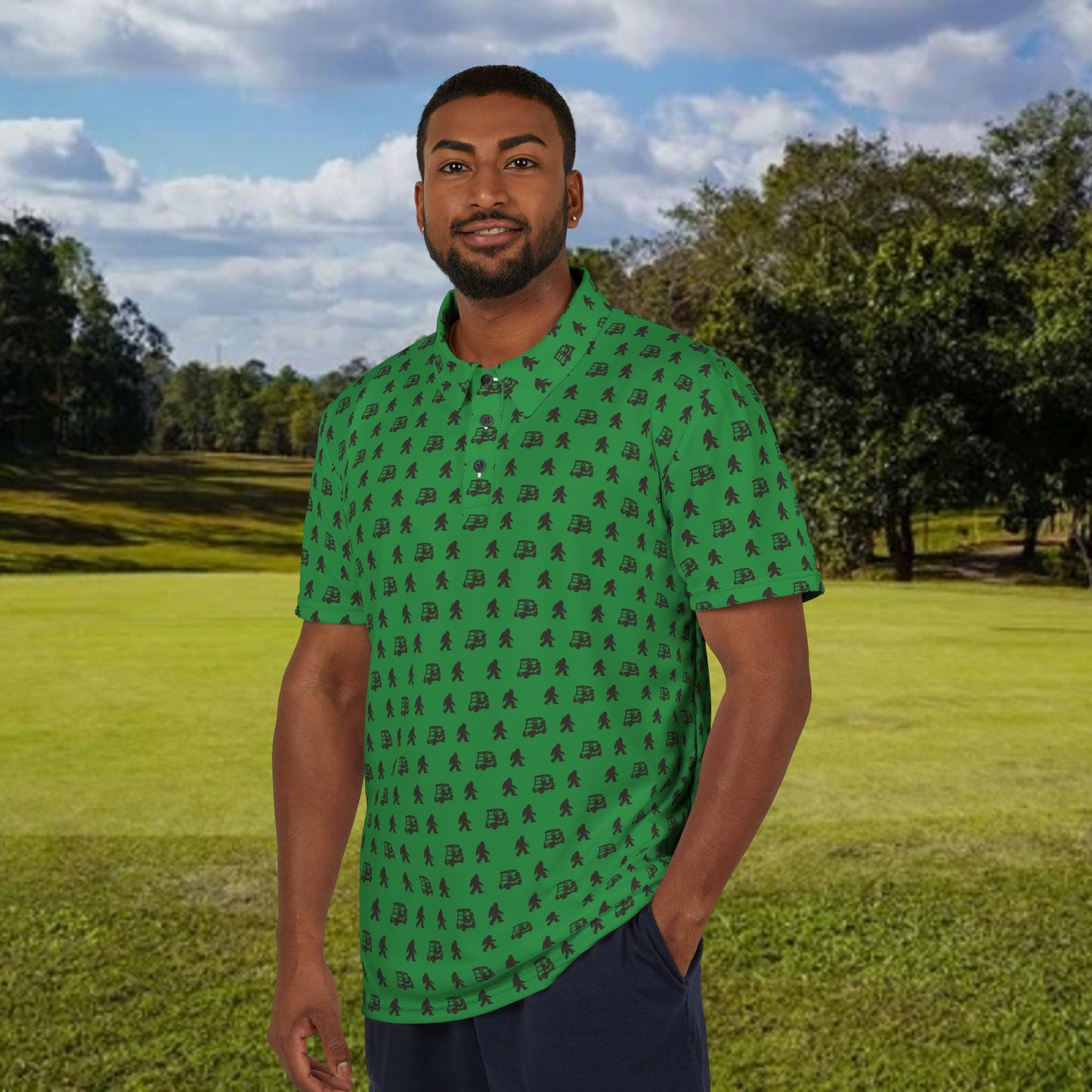 Classic Sasquatch Performance Golf Polo Shirt