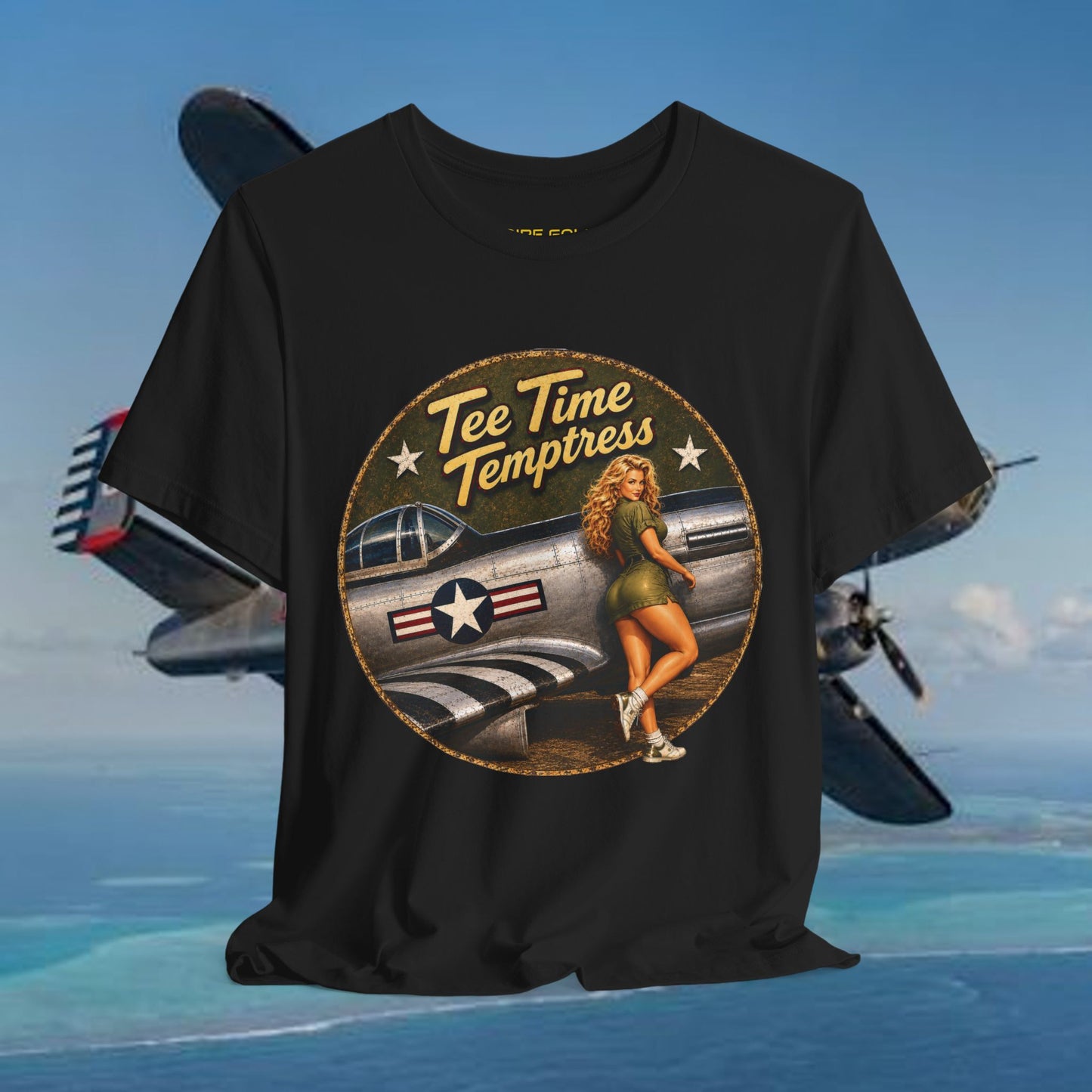Tee Time Temptress Vintage Pin-Up Tee