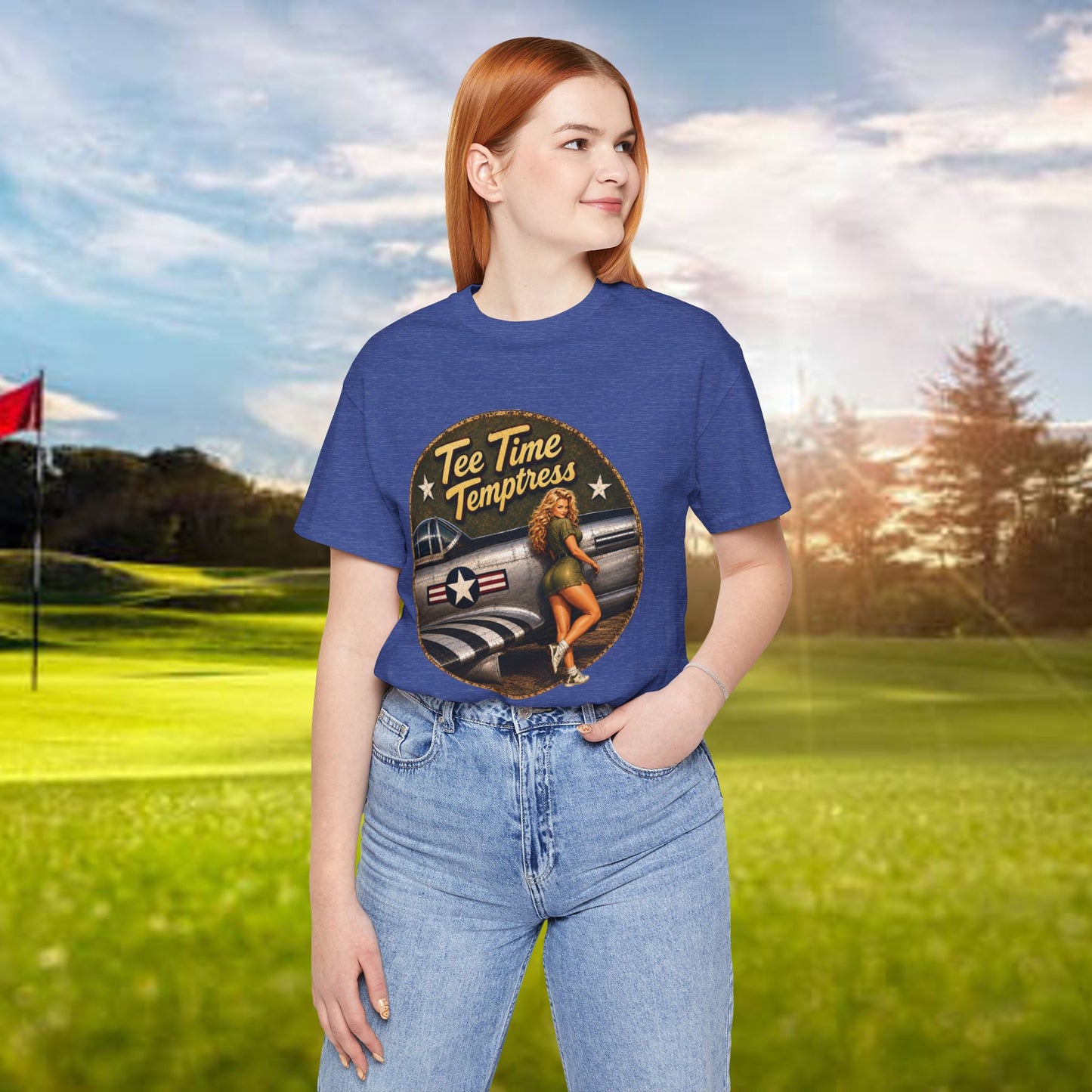 Tee Time Temptress Vintage Pin-Up Tee