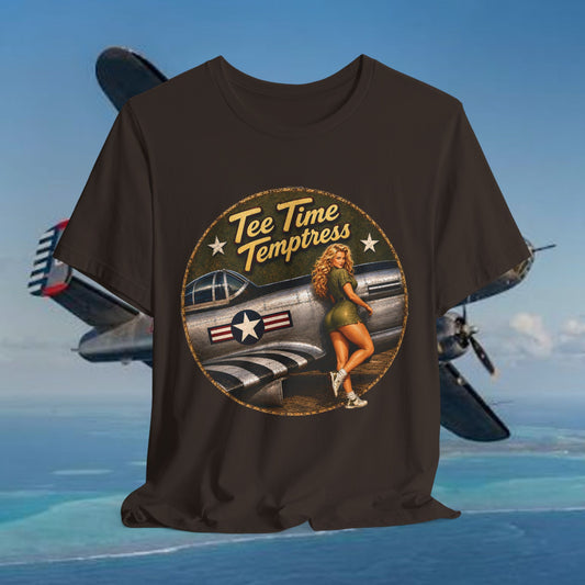 Tee Time Temptress Vintage Pin-Up Tee