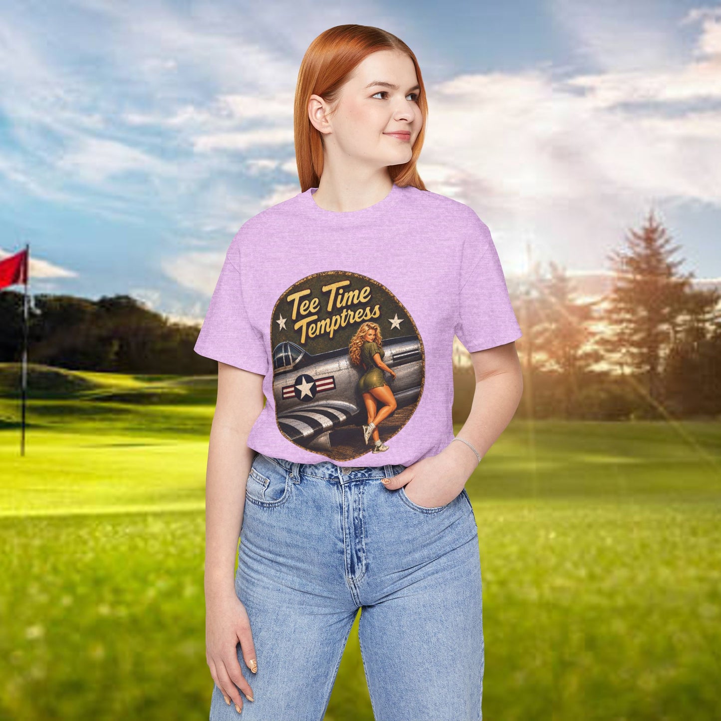 Tee Time Temptress Vintage Pin-Up Tee