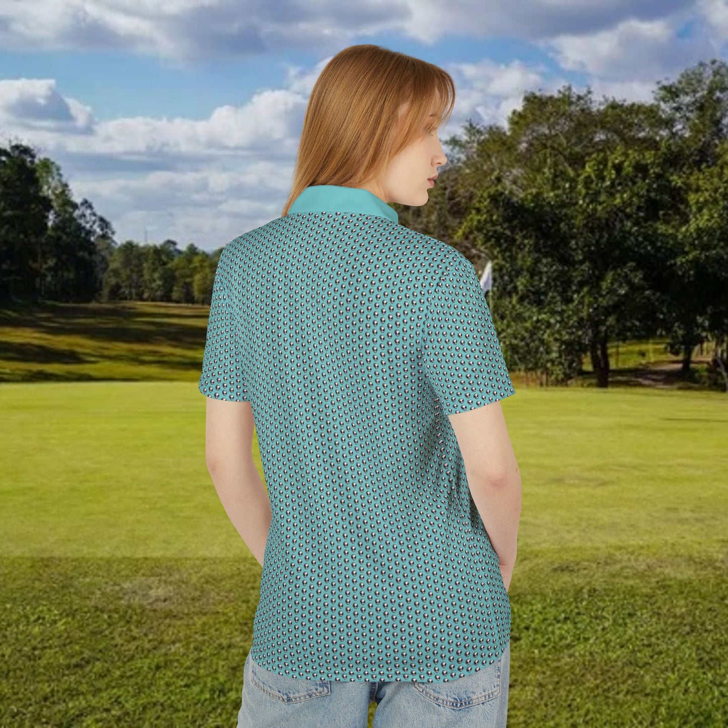 Alien Performance Golf Polo Shirt