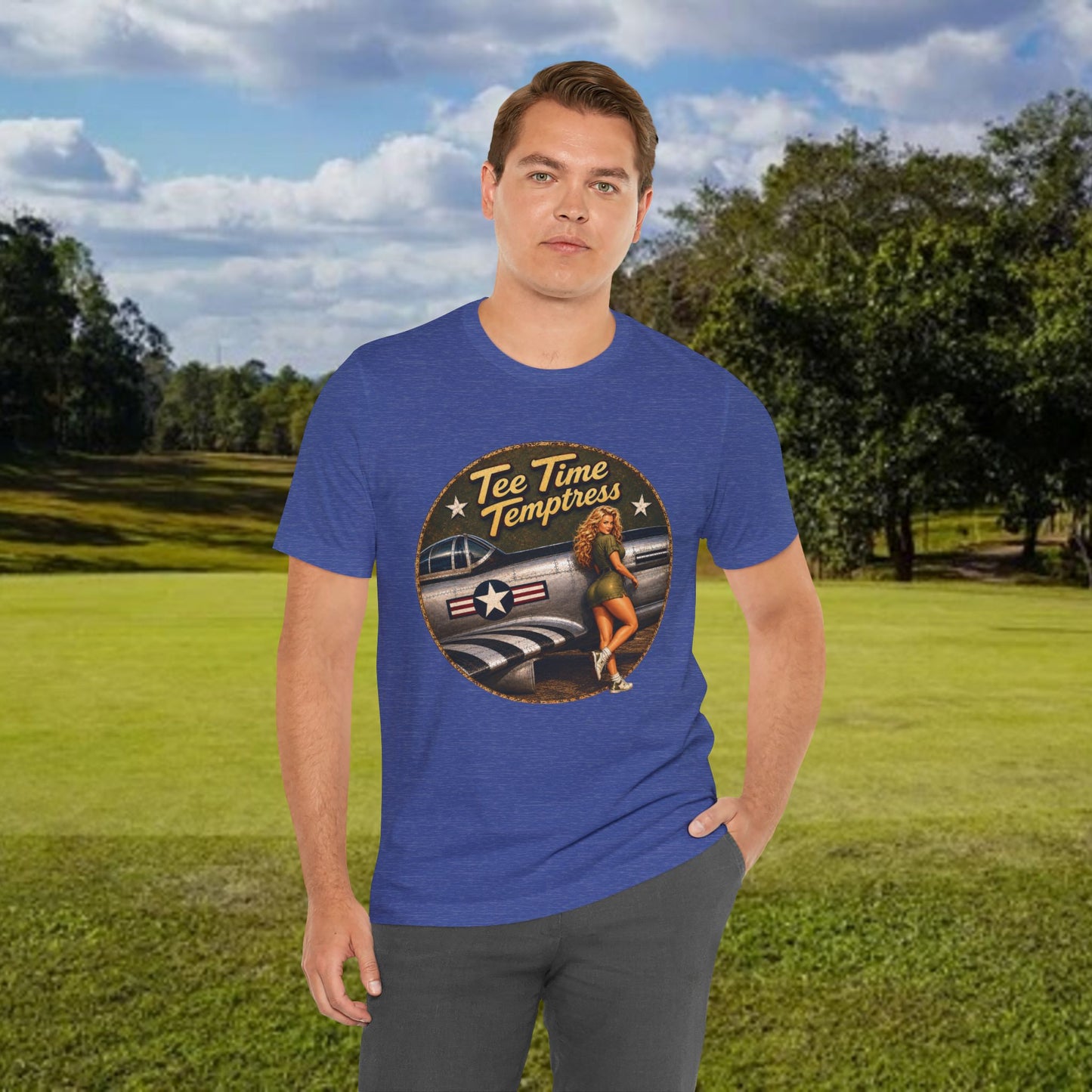 Tee Time Temptress Vintage Pin-Up Tee
