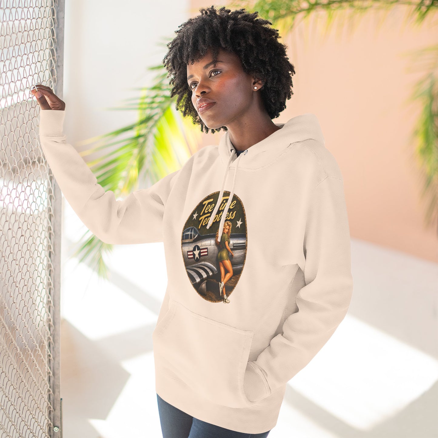 Tee Time Temptress Vintage Pinup Hoodie