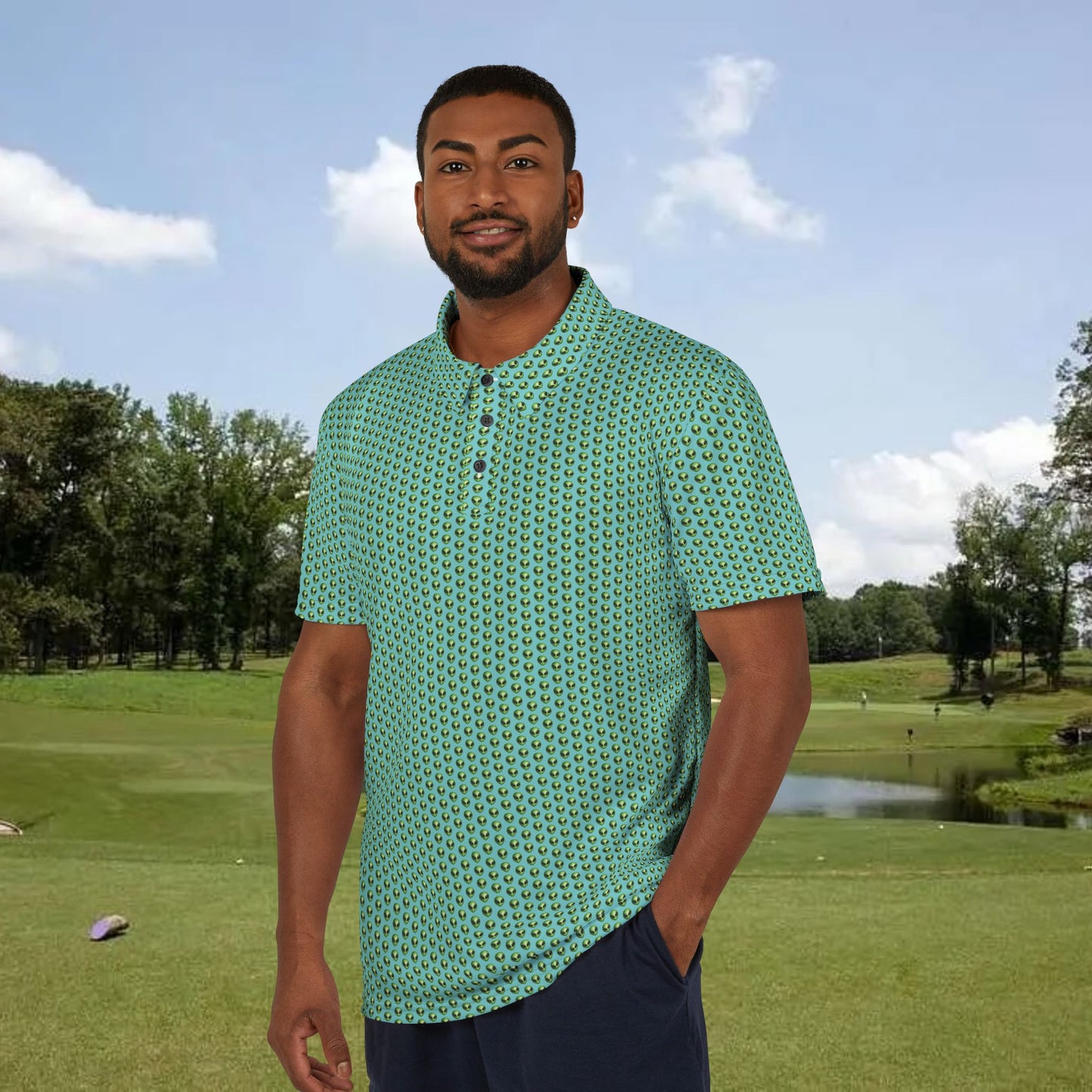 Alien Performance Golf Polo Shirt