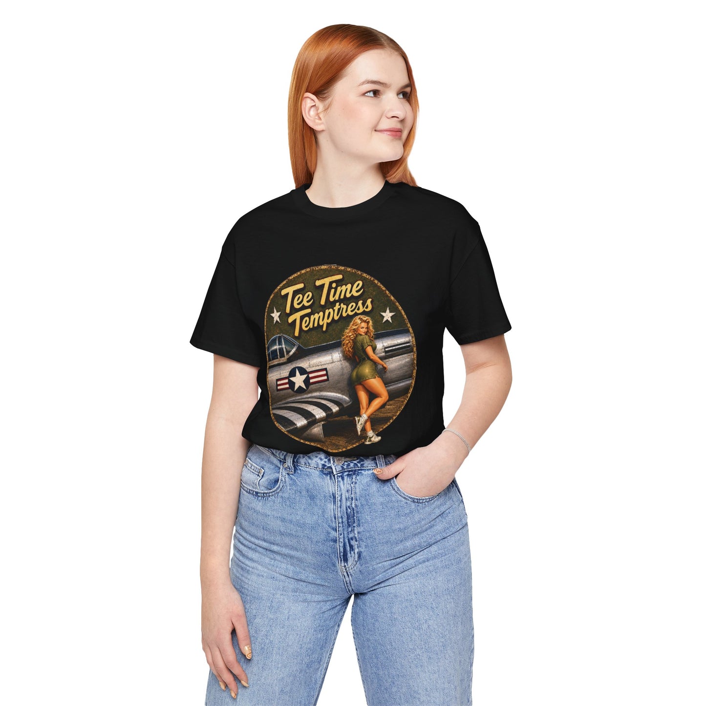 Tee Time Temptress Vintage Pin-Up Tee