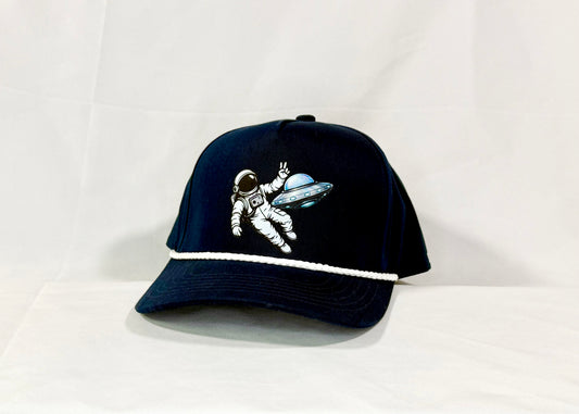 Astronaut Encounters Golf Hat