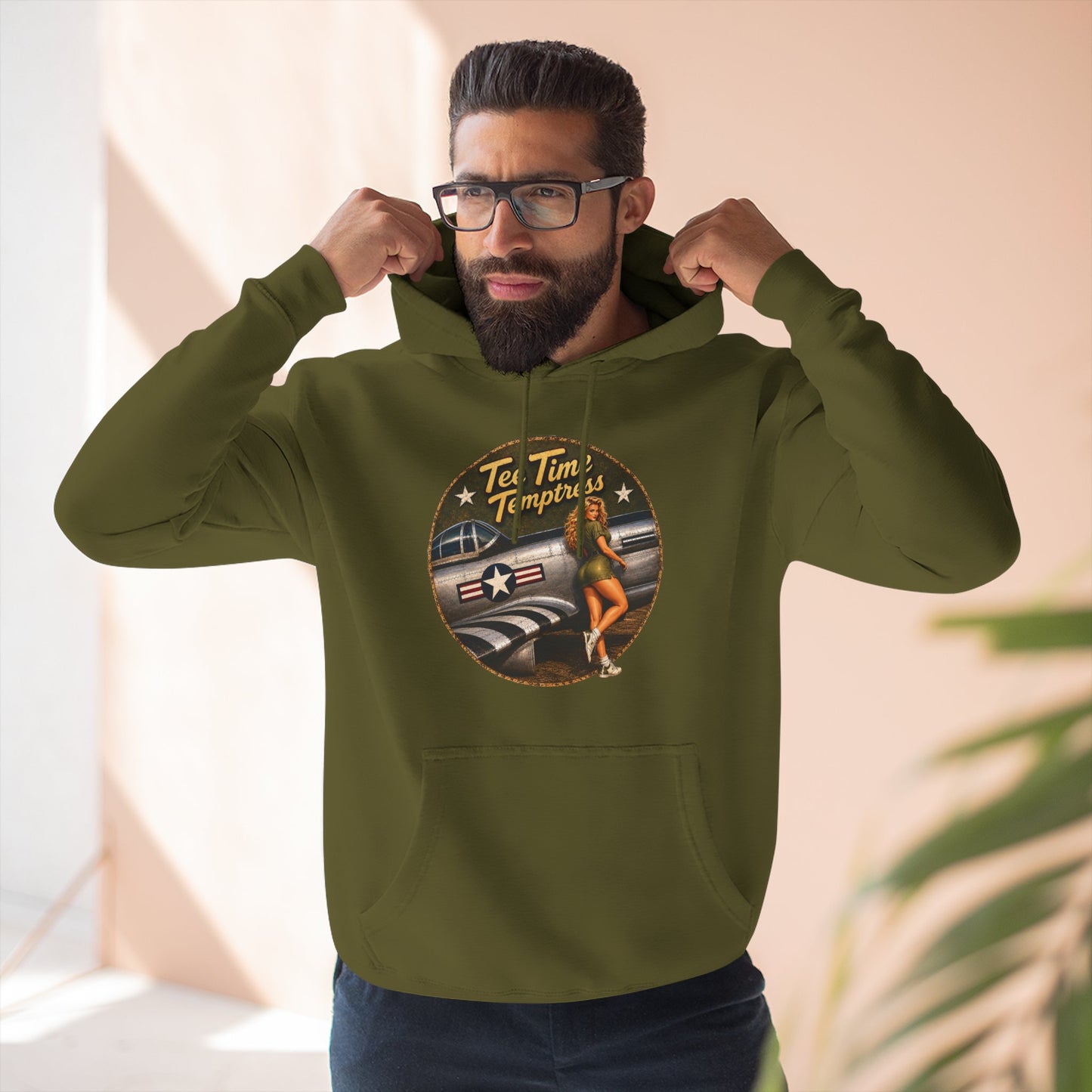 Tee Time Temptress Vintage Pinup Hoodie