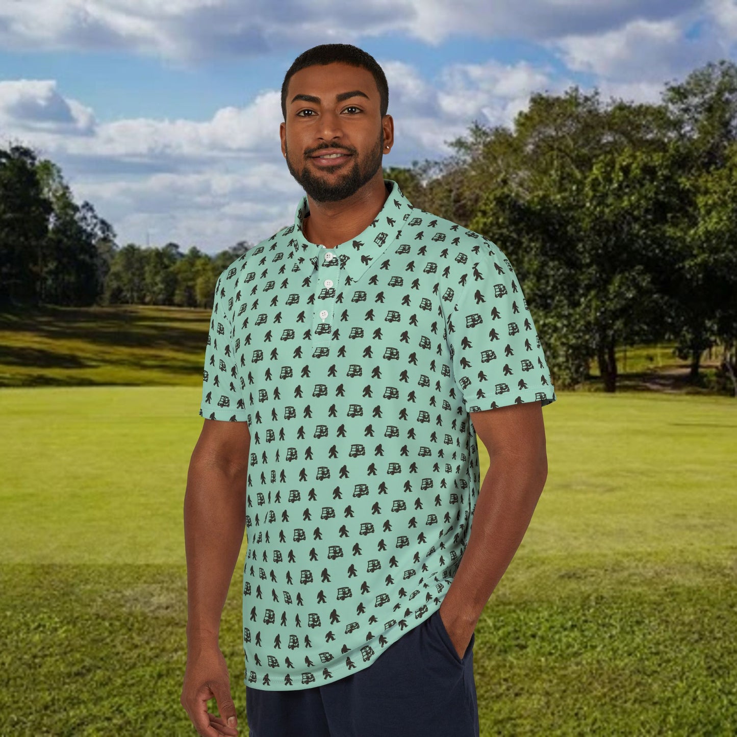 Classic Sasquatch Performance Golf Polo Shirt