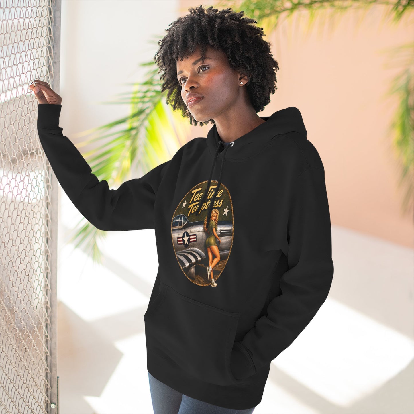 Tee Time Temptress Vintage Pinup Hoodie