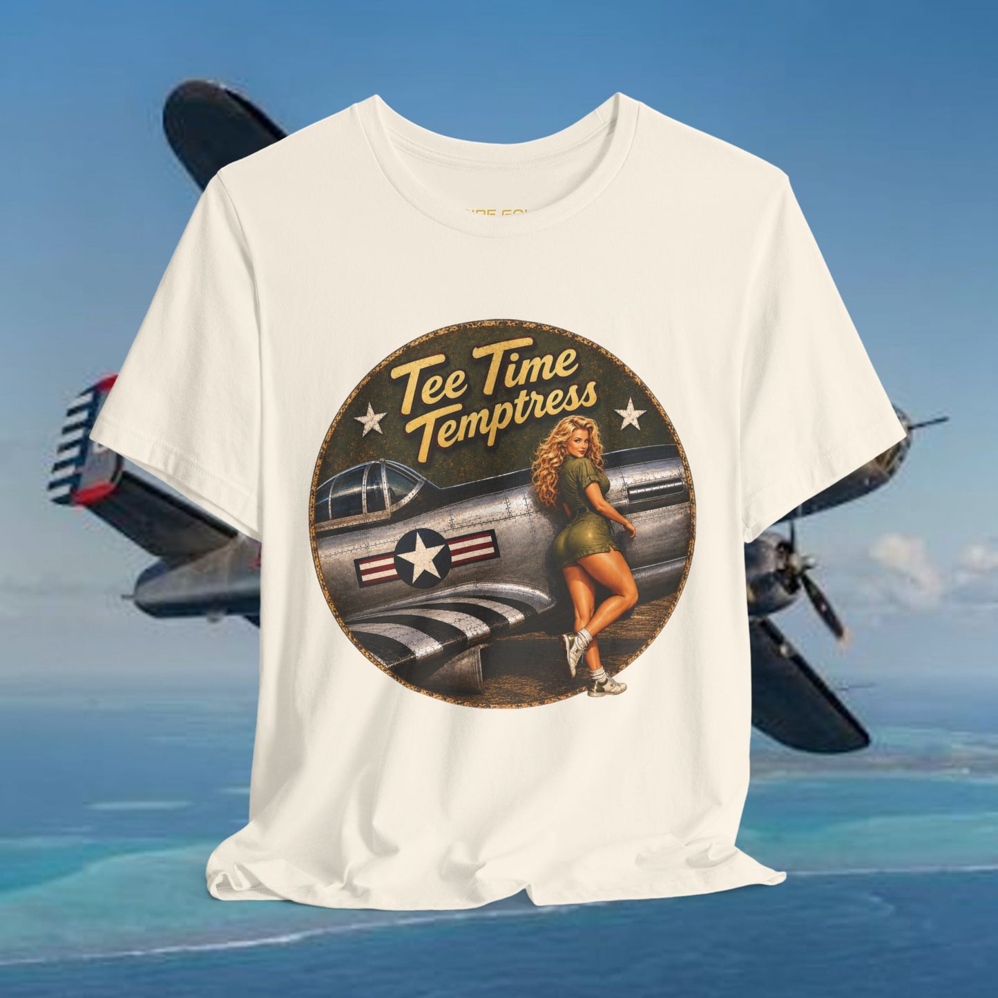 Tee Time Temptress Vintage Pin-Up Tee