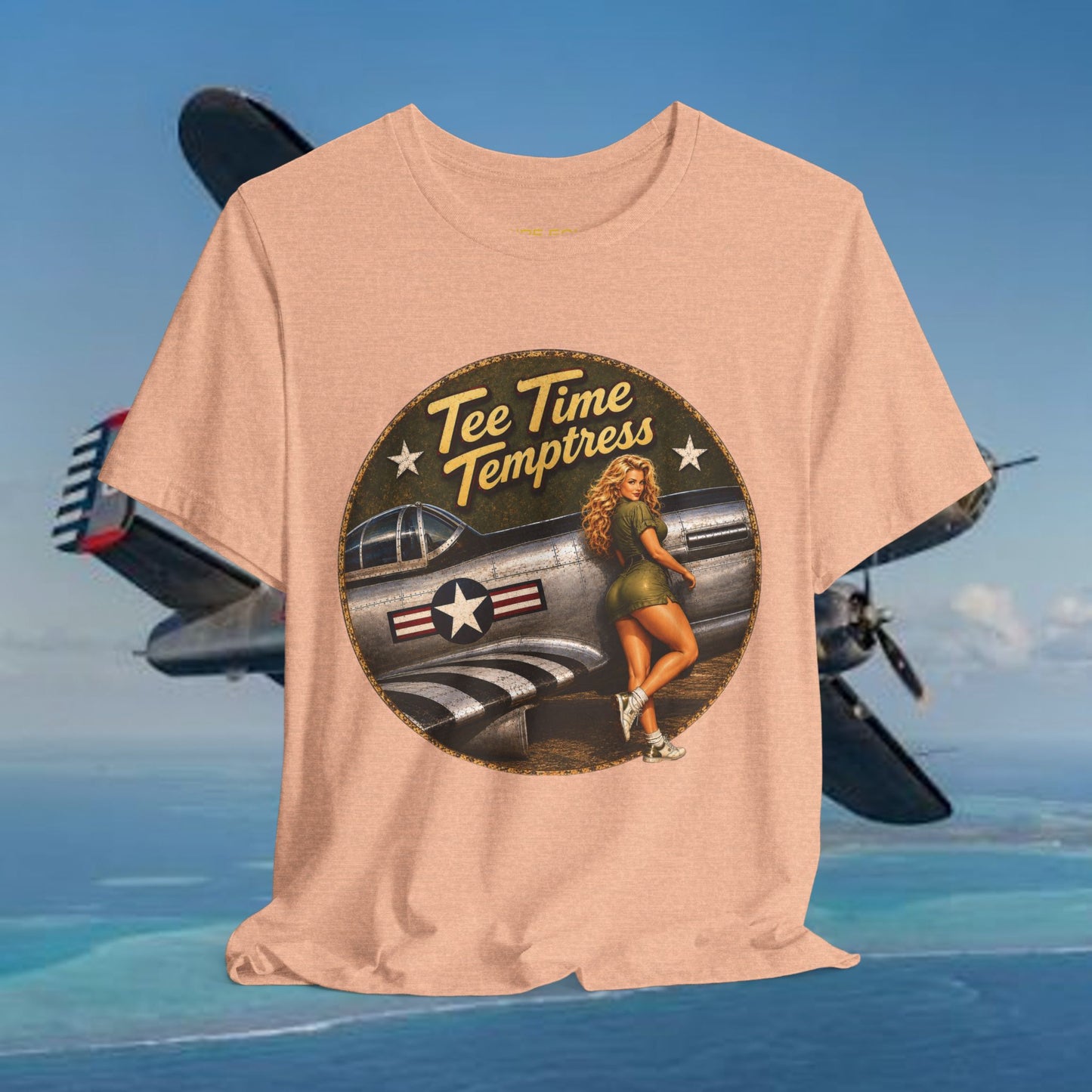 Tee Time Temptress Vintage Pin-Up Tee