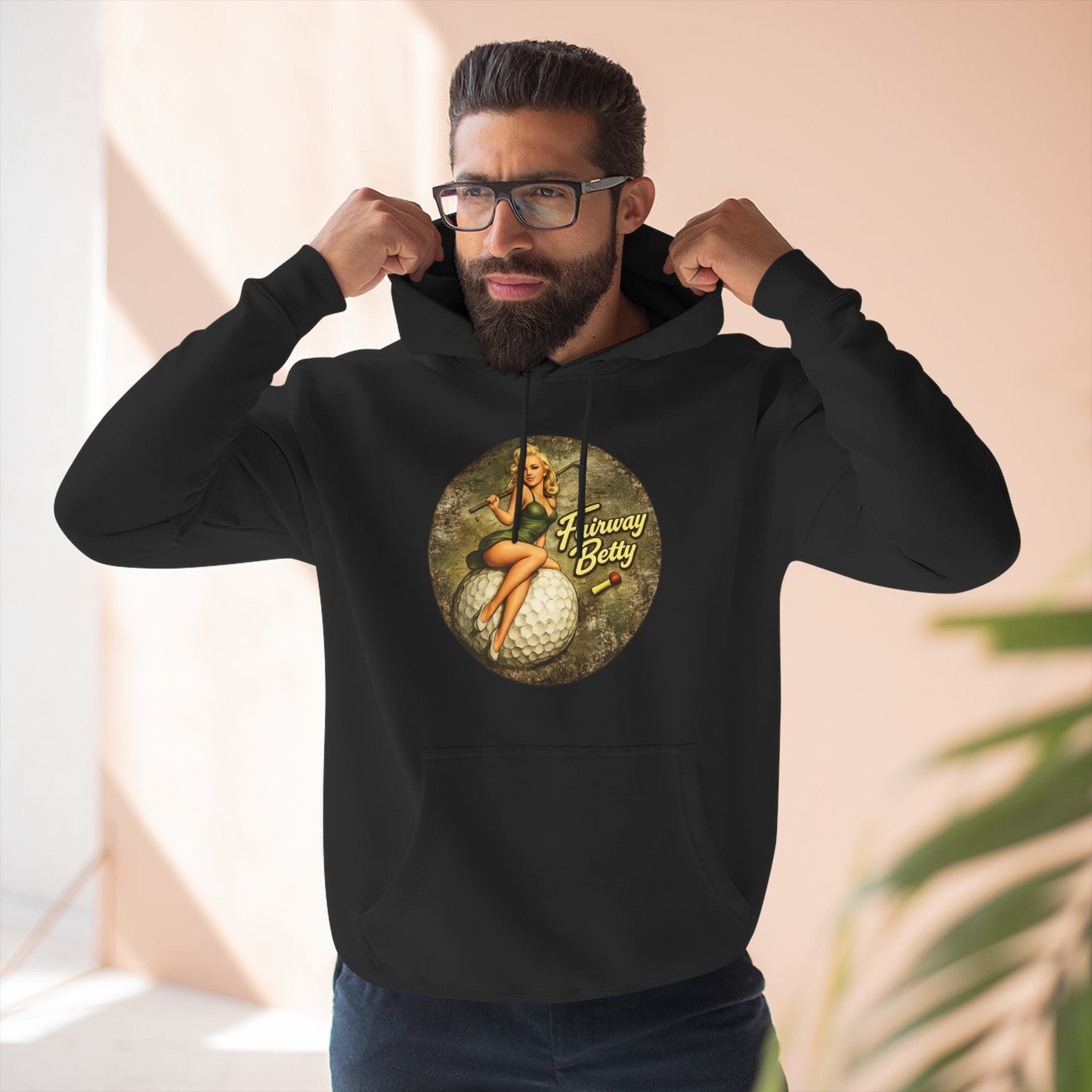 Fairway Betty Vintage Pinup Hoodie