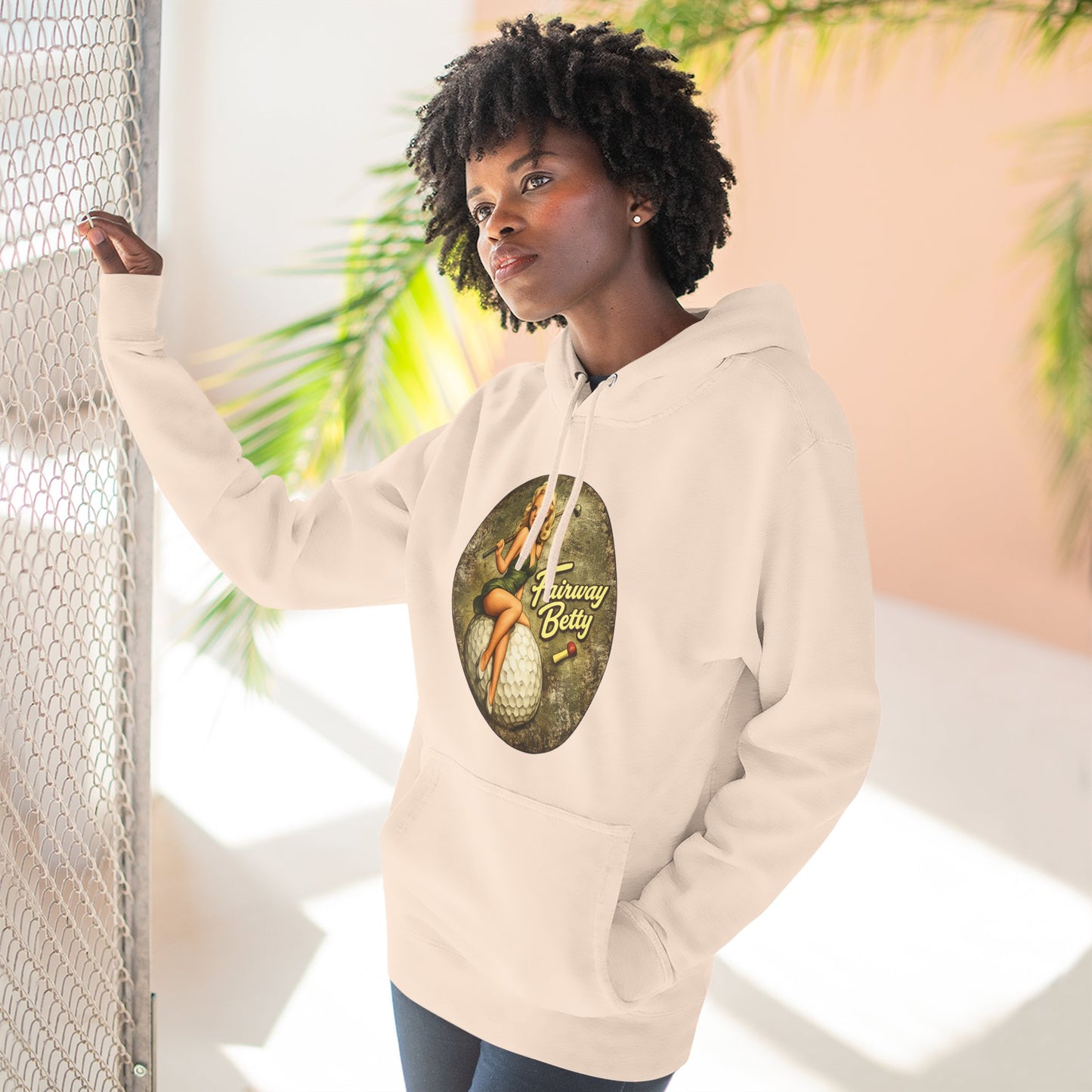 Fairway Betty Vintage Pinup Hoodie
